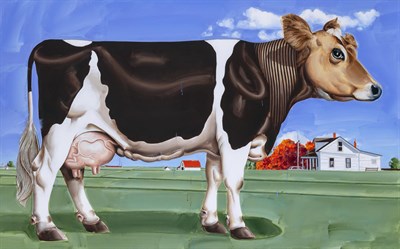Lot 109 - Paul Giovanopoulos Greek, b. 1939 Cow Now,...
