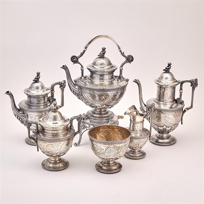 Lot 106 - Tiffany & Co. Sterling Silver Tea and Coffee Service