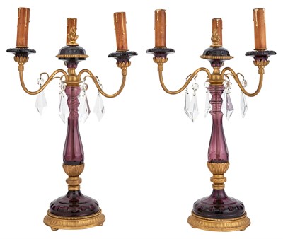 Lot 269 - Pair of Louis XVI Style Gilt-Metal Mounted...