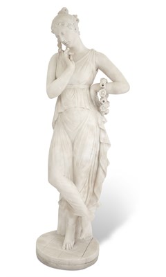 Lot 289 - Grand Tour Alabaster Figure of a Muse/Dancer...
