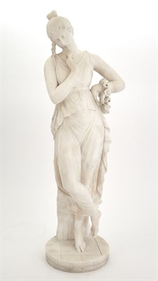 Lot 289 - Grand Tour Alabaster Figure of a Muse/Dancer...