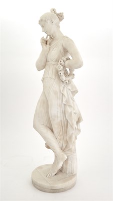 Lot 289 - Grand Tour Alabaster Figure of a Muse/Dancer...