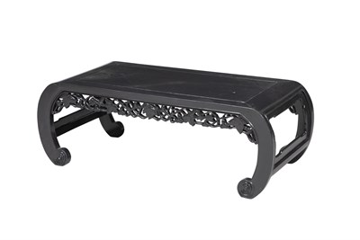 Lot 251 - Chinese Black Lacquered Hardwood Low Table...
