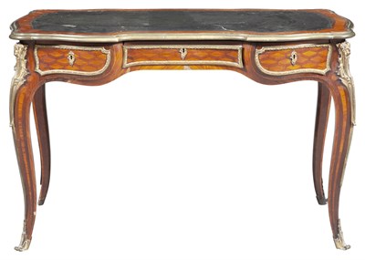 Lot 126 - Louis XV Style Gilt-Metal Mounted Inlaid...