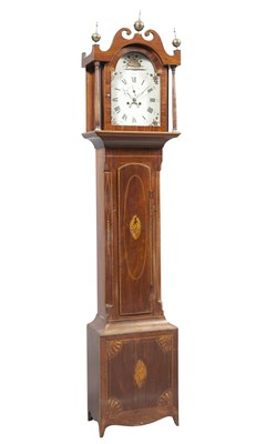 Lot 254 - Federal Inlaid Mahogany Tall Case Clock