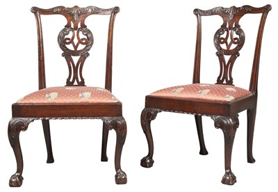 Lot 69 - Pair of George III Mahogany Side Chairs Third...