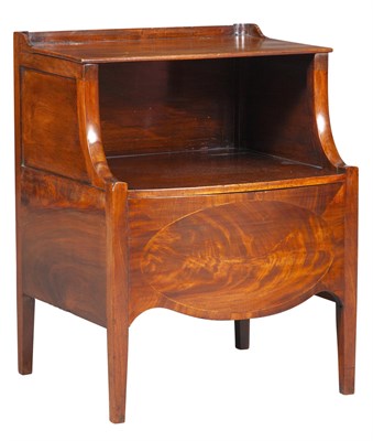 Lot 304 - George III Inlaid Mahogany Bedside Commode...