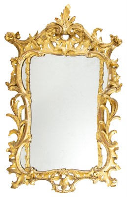 Lot 88 - George III Giltwood Mirror 18th/19th century...
