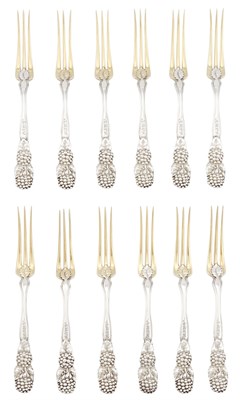 Lot 28 - Set of Twelve Tiffany & Co. Sterling Silver...