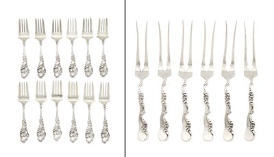 Lot 14 - Set of Six George W. Shiebler Sterling Silver...