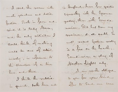 Lot 185 - LONGFELLOW, HENRY WADSWORTH Autograph letter...