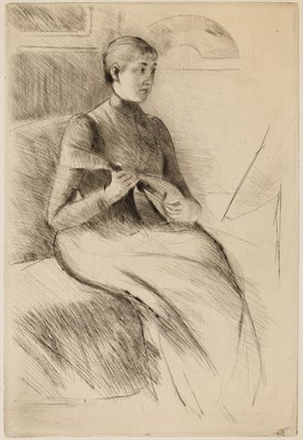 Lot 19 - Mary Cassatt (1844-1929) THE MANDOLIN PLAYER...