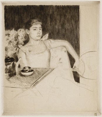 Lot 20 - Mary Cassatt (1844-1929) TEA (BREESKIN 133)...