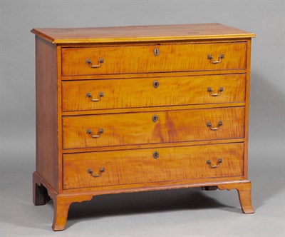 Lot 302 - Federal Tiger Maple Chest of Drawers