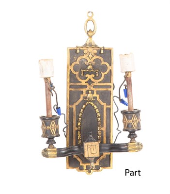 Lot 298 - Set of Six George III Style Metal and...