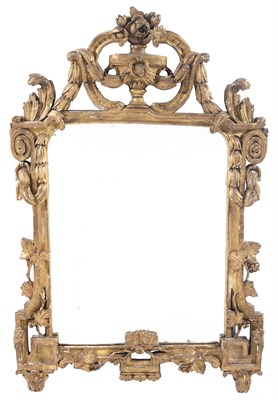 Lot 340 - Louis XV Style Giltwood Mirror Height 41...