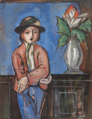 Lot 42 - Bela Kadar Hungarian, 1877-1955 Young Boy with...