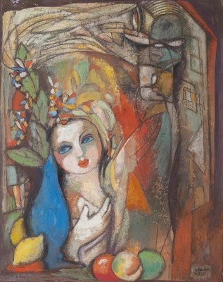Lot 41 - Bela Kadar Hungarian, 1877-1955 Woman with...
