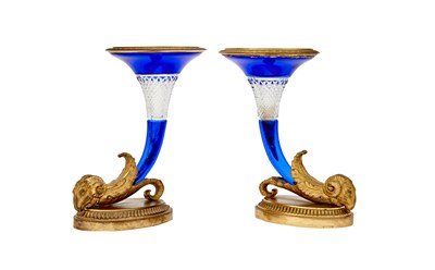 Lot 21 - Pair of Empire Style Gilt-Bronze and Overlay...