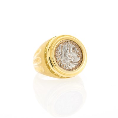 Lot 2013 - Gold and Silver Coin Ring