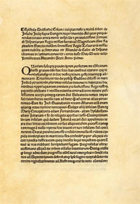 Lot 77 - [COLUMBUS LETTER] COLUMBUS, CHRISTOPHER....