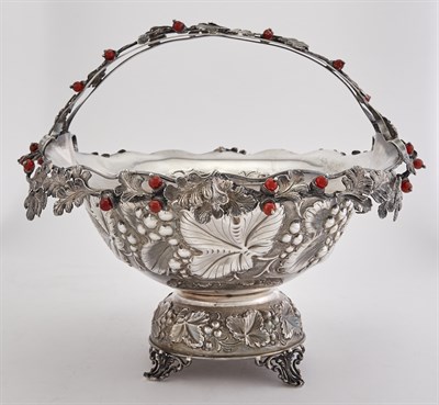 Lot 1189 - Continental Sterling Silver Centerpiece Basket...