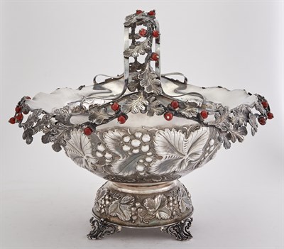 Lot 1189 - Continental Sterling Silver Centerpiece Basket...