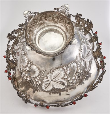 Lot 1189 - Continental Sterling Silver Centerpiece Basket...