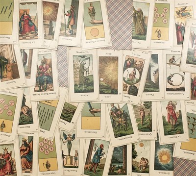 Lot 135 - [TAROT] Grand Etteilla. 78 Cartes. Together...