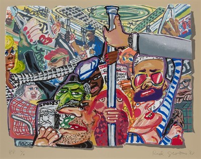 Lot 2215 - Red Grooms (b. 1937) SASKIA DOWN THE METRO...