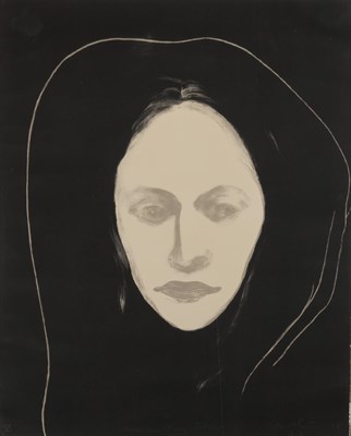 Lot 2193 - Nathan Oliveira (1928-2010) WOMAN'S FACE...