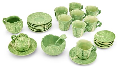 Lot 135 - Dodie Thayer Lettuce Ware Partial Tea Service...