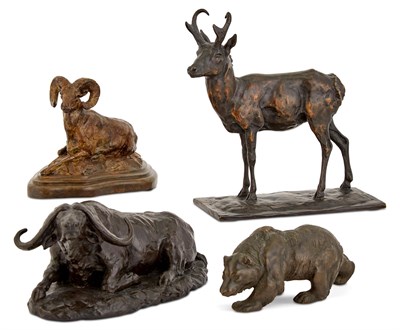 Lot 327 - Four Small Sporting Bronzes