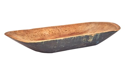 Lot 282 - Dark Blue-Green Painted Pine Trencher New...