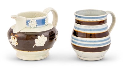 Lot 230 - Two Pieces of Slip-Decorated Pearlware England,...