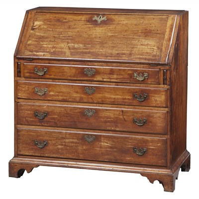 Lot 221 - Chippendale Maple Slant-Lid Desk