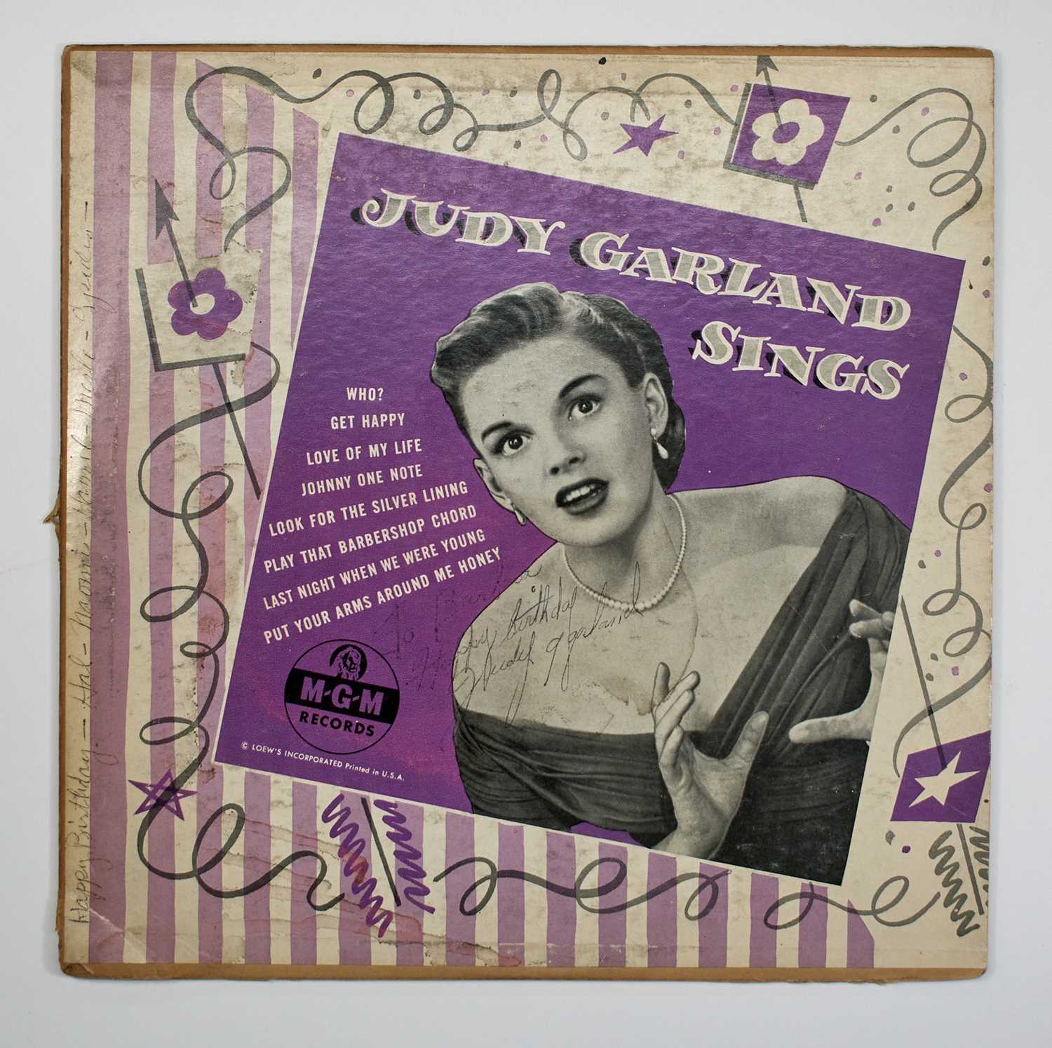 Lot 5087 - A fine association between Judy Garland and Barbara Cook