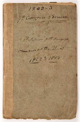 Lot 306 - [UNITED STATES] Acts Passed at the Second...