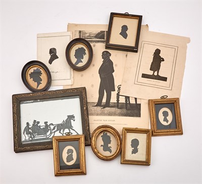 Lot 286 - Group of Eight Cutwork Silhouettes Including...