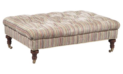 Lot 220 - Regency Style Upholstered Ottoman Height 14...