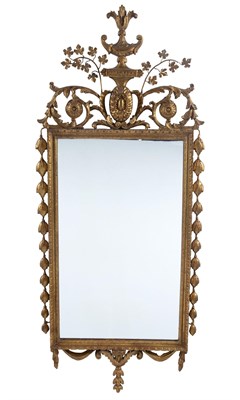 Lot 189 - George III Style Giltwood Mirror Height 61 1/4...