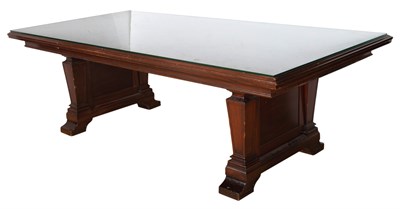 Lot 202 - Mahogany Stained Double Pedestal...