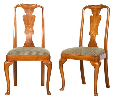 Lot 208 - Set of Twelve Queen Anne Style Dining Chairs...