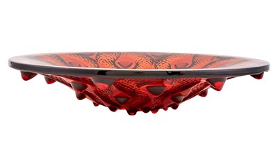 Lot 275 - Lalique Molded Glass Serpentine Center Bowl...