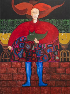 Lot 111 - Hernan Garcia Cuban/American, b. 1935 Man with...