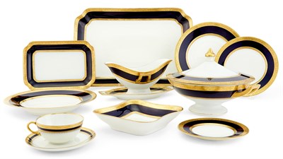Lot 293 - Hutschenreuther Cobalt and Gilt Decorated...