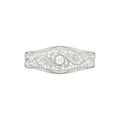 Lot 79 - Platinum and Diamond Brooch