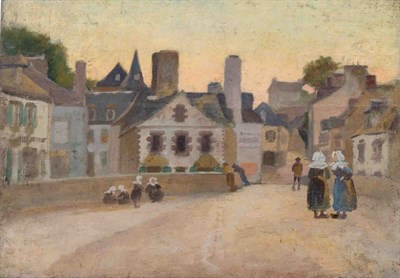 Lot 23 - French School 20th Century Town in Brittany...