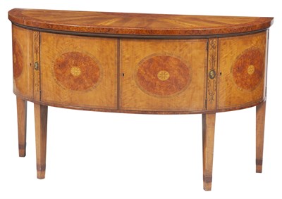 Lot 201 - George III Style Paint Decorated and Inlaid...