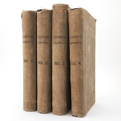 Lot 90 - Four large volumes of New York City survey maps